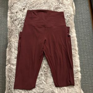 Lululemon Maroon Leggings
